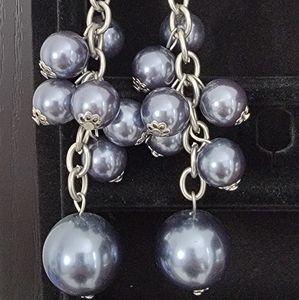 Dangle Blue "Pearl" earrings
